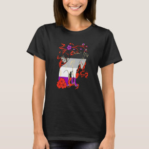 Camiseta Wolf Lgbqa Ace Flower Asexuality Pria Asexuality A