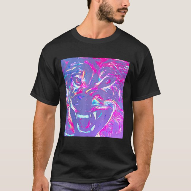 Camiseta Wolf, líder furioso do Alpha Face (Frente)