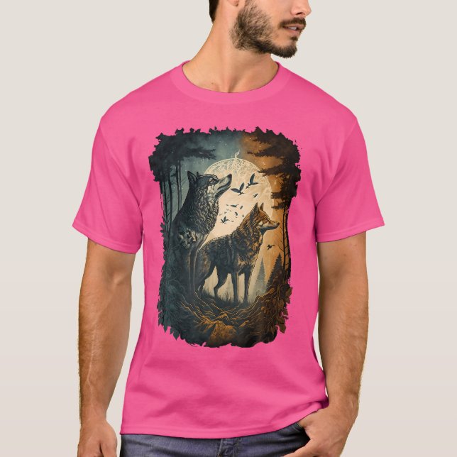 Camiseta Wolf Moon For (Frente)