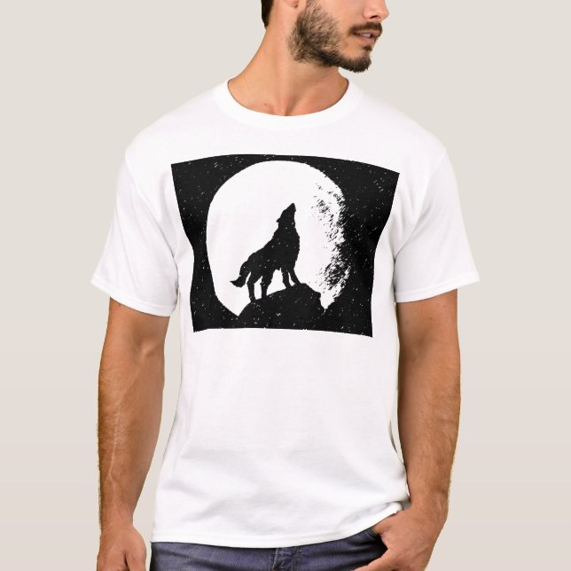 Camiseta Wolf & Moon Silhoutte (Frente)