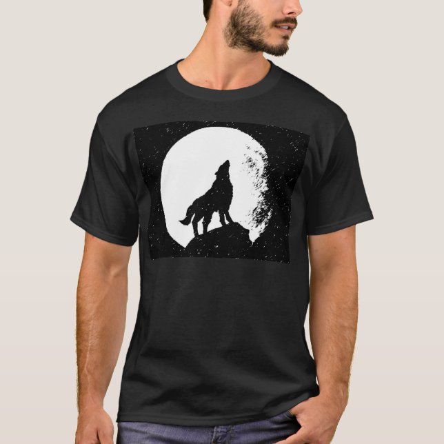 Camiseta Wolf & Moon Silhoutte (Frente)