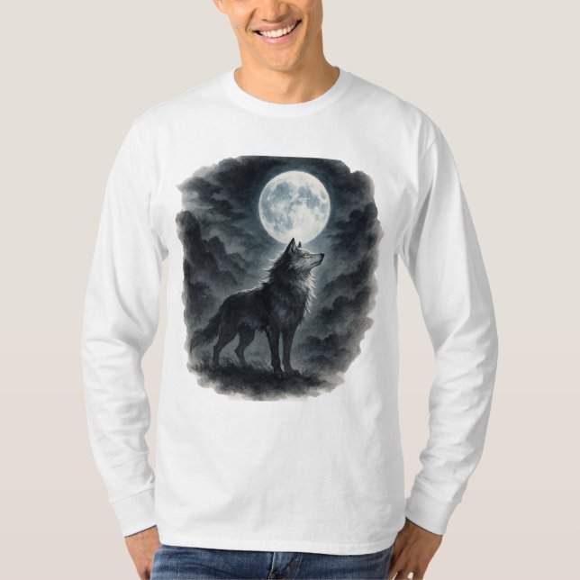 Camiseta 【Wolf Moon T-Shirt】 (Frente)