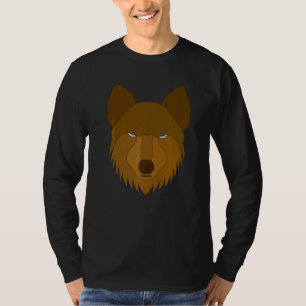 Camiseta Wolf Motif Predator Face Wolfs 2