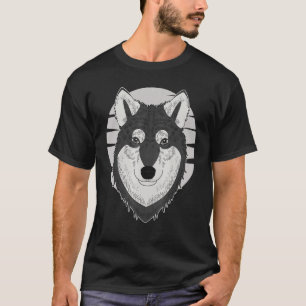 Camiseta Wolf Motif Predator Pet Face Wolfs Imprint Raptor