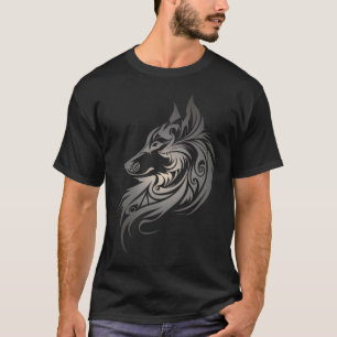 Camiseta Wolf Norse Mythology Vivendo Espírito Nativo Ameri