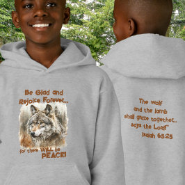 Camiseta Wolf Of Peace Rustic Watercolor Hoodie