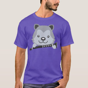 Camiseta Wolf, Orquestra Musical Bassonista, Jogando Bassoo