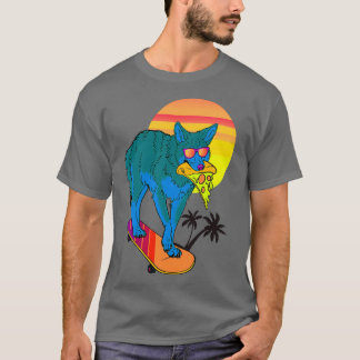 Camiseta Wolf Pizza E Skateboard