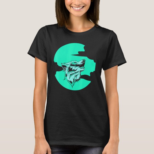 Camiseta Wolf Predator Animal Forest Wolf Howling (Frente)