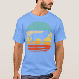 Camiseta Wolf Retro Sunset Vintage 60 anos 70 para Meninas