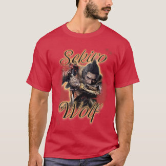 Camiseta Wolf Sekiro Vintage Airbrush Tee