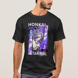 Camiseta Wolf Silver do Honkai Star Rail