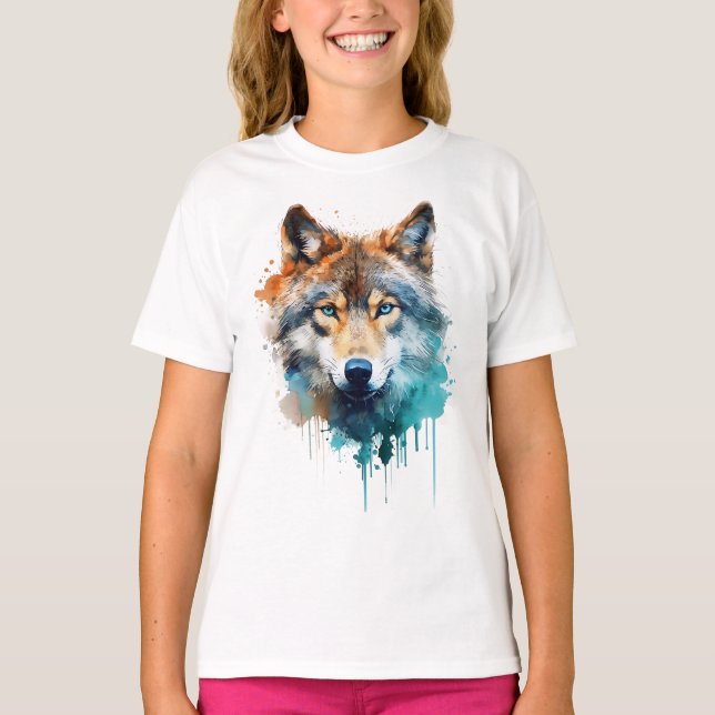 Camiseta Wolf Spirit: O Poder e a Graça do Lobo (Frente)