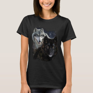 Camiseta Wolf Star Wolves Wild Moon Stars Loyal Gray Wolf