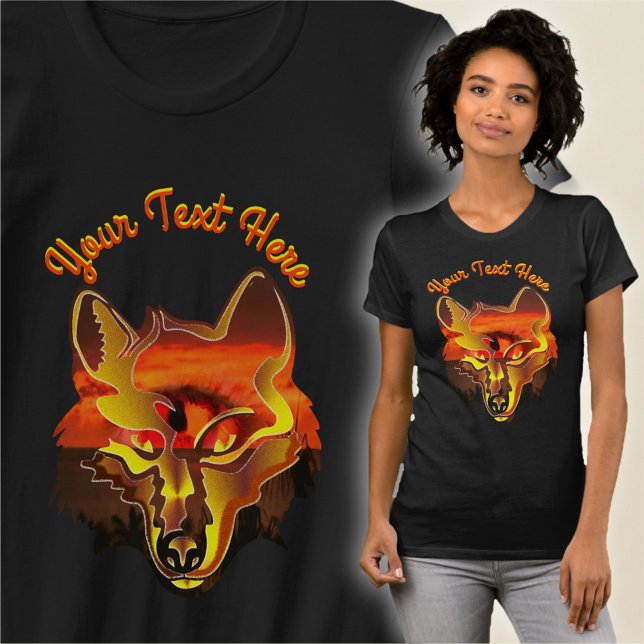 Camiseta Wolf Sunset Eye 2106 (Criador carregado)