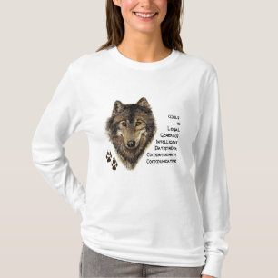 Camiseta Wolf Totem, guia animal inspiracional, símbolo