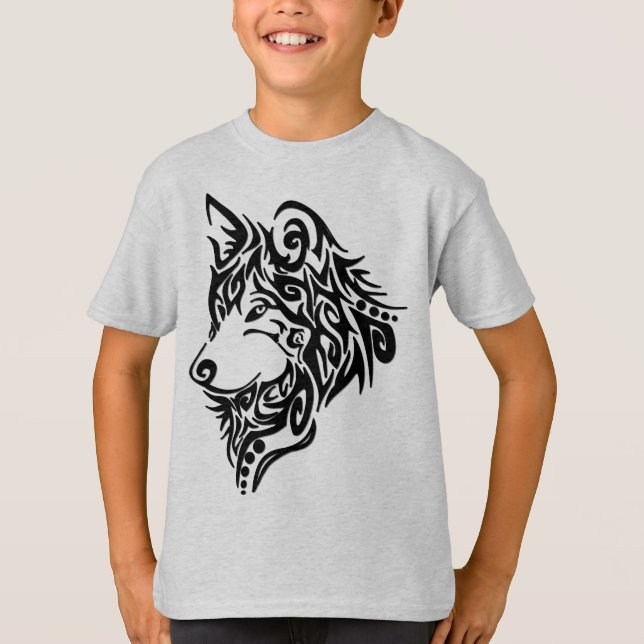 Camiseta Wolf Tribal (Frente)