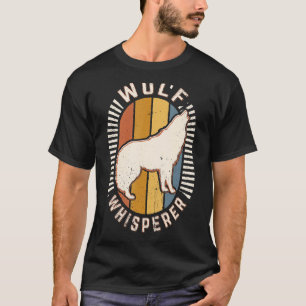 Camiseta Wolf Whisperer Vintage Retro Animal Love