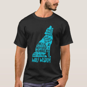 Camiseta Wolf Wisdom Incrível Lobos Motivação Inspiradora