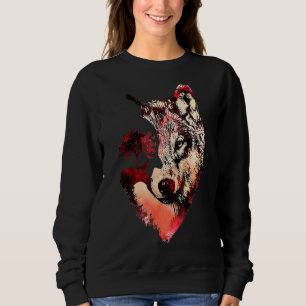 Camiseta Wolf Wolf Silhouette Landscape Adventure Wild Anim