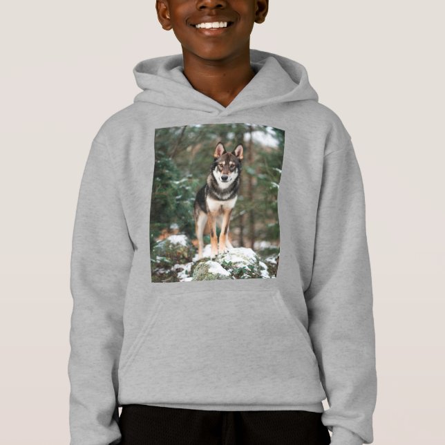 Camiseta Wolfdog Hoodie (Frente)