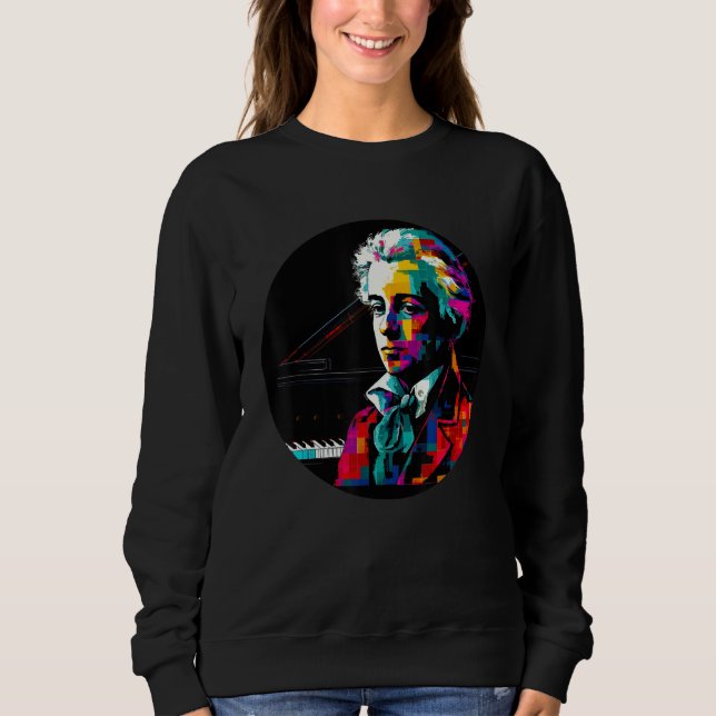 Camiseta Wolfgang Amadeus Mozart Music Composer Piano (Frente)