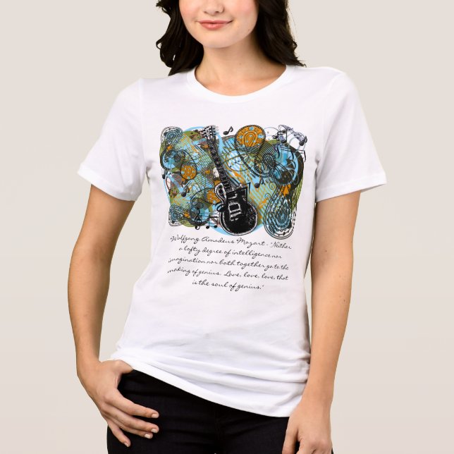 Camiseta Wolfgang Amadeus Mozart - "Nem um grau elevado (Frente)