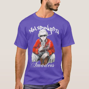 Camiseta Wolfgangsta Amadeus escrevendo branco