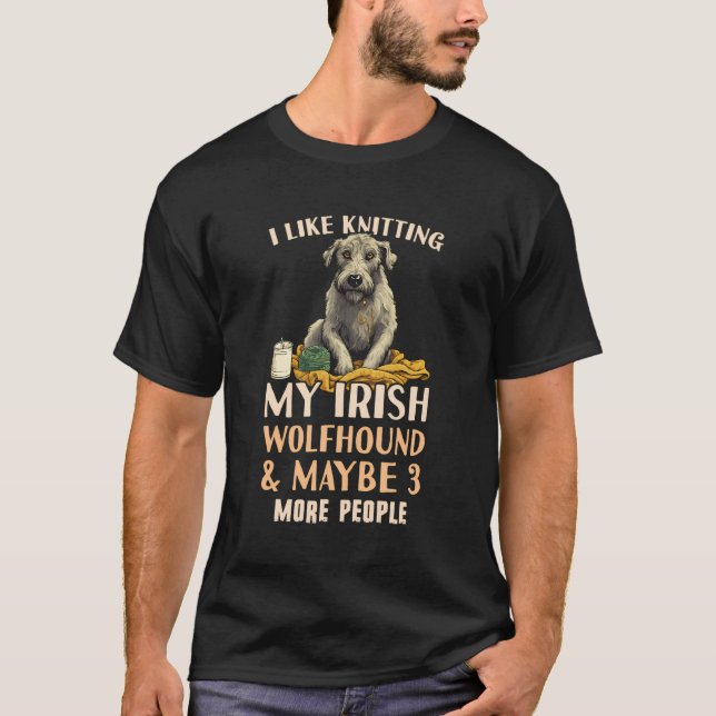 Camiseta Wolfhound Irish Wolfhound Knittin (Frente)