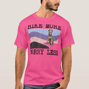 Camiseta Wolfhound Irlandês caminha mais preocupada menos h