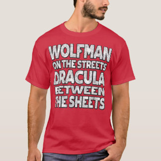 Camiseta Wolfman Na Rua Drácula Entre As Folhas