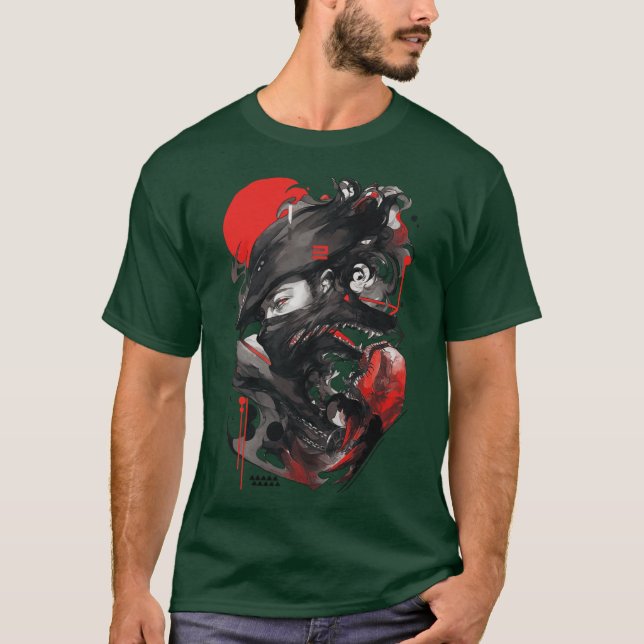 Camiseta Wolfman Vaporwave Streetwear Urban Premium funny r (Frente)