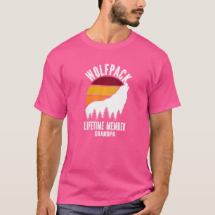 Camiseta Wolfpack Lifetime Member Grandpa Wolf Family Match