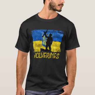 Camiseta Wolverines Apoia Ucrânia, Ucrânia Wolverines Love