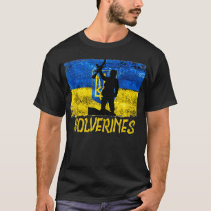 Camiseta Wolverines Apoia Ucrânia, Ucrânia Wolverines Love