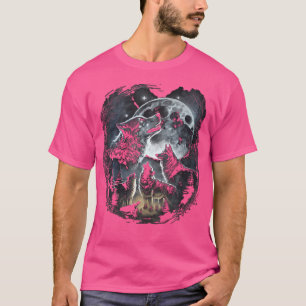 Camiseta Wolves Howling Em Moon Wolf Wild Animal