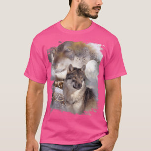 Camiseta Wolves Lobos-Luas-da-Lua-de-Wolf Dreamcatcher Eagl