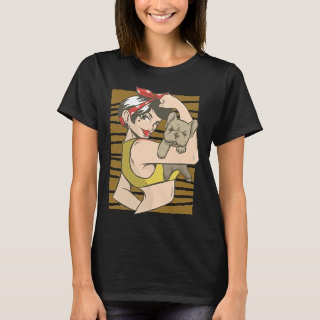 Camiseta Woman Bulldog Pinup (Frente)