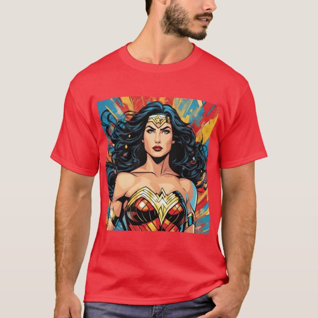 Camiseta Woman of Wonder friends family (Frente)