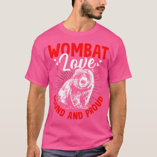 Camiseta Wombat Ama Proprietário de Animais Australianos Vo