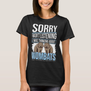 Camiseta Wombat Citou A Austrália Que Eu Estava Pensando So