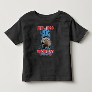 Camiseta Wombat de Hip Hop Música Divertida Animal