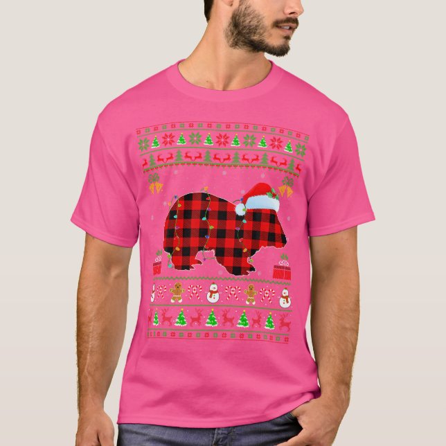 Camiseta Wombat Lover Matando Buffalo Xadrez Ugly Wombat Ch (Frente)