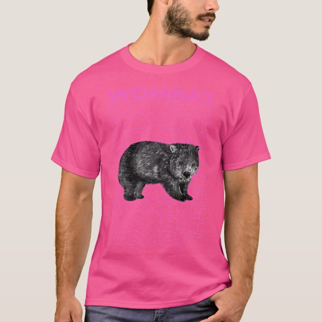 Camiseta Wombat Pastel Aestético (Frente)