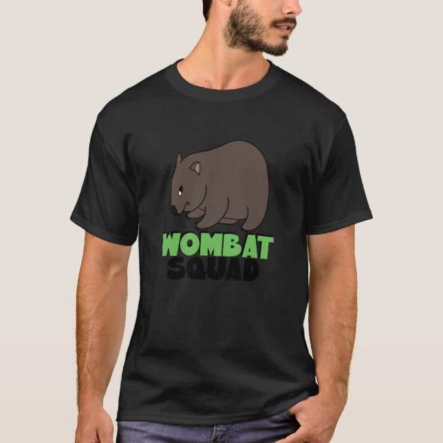 Camiseta Wombat Squad Cute Wombat Willife Animal (Frente)