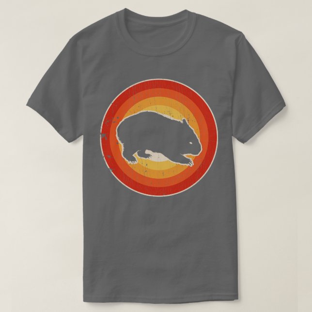 Camiseta Wombat Sunset Retro para Homens Meninas Crianças (Frente do Design)
