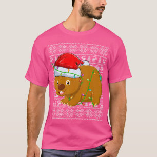 Camiseta Wombat Ugly Xmas Papais noeis Wombat