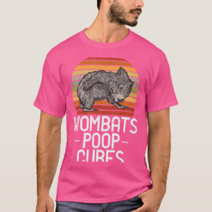 Camiseta Wombats Fezes Cubos Ama Wombat