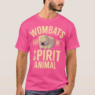 Camiseta Wombats São O Meu Espírito Animal Marsupial Aussie