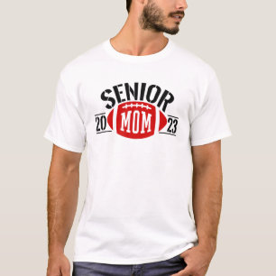 Camiseta Women Class Of 2023 Senior Football Graduation Mom